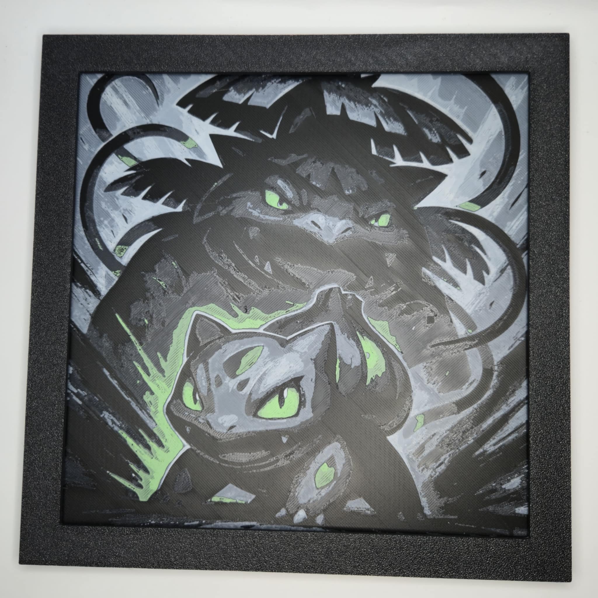 Bulbasaur & Venusaur Pokémon 3D Printed Hueforge Art