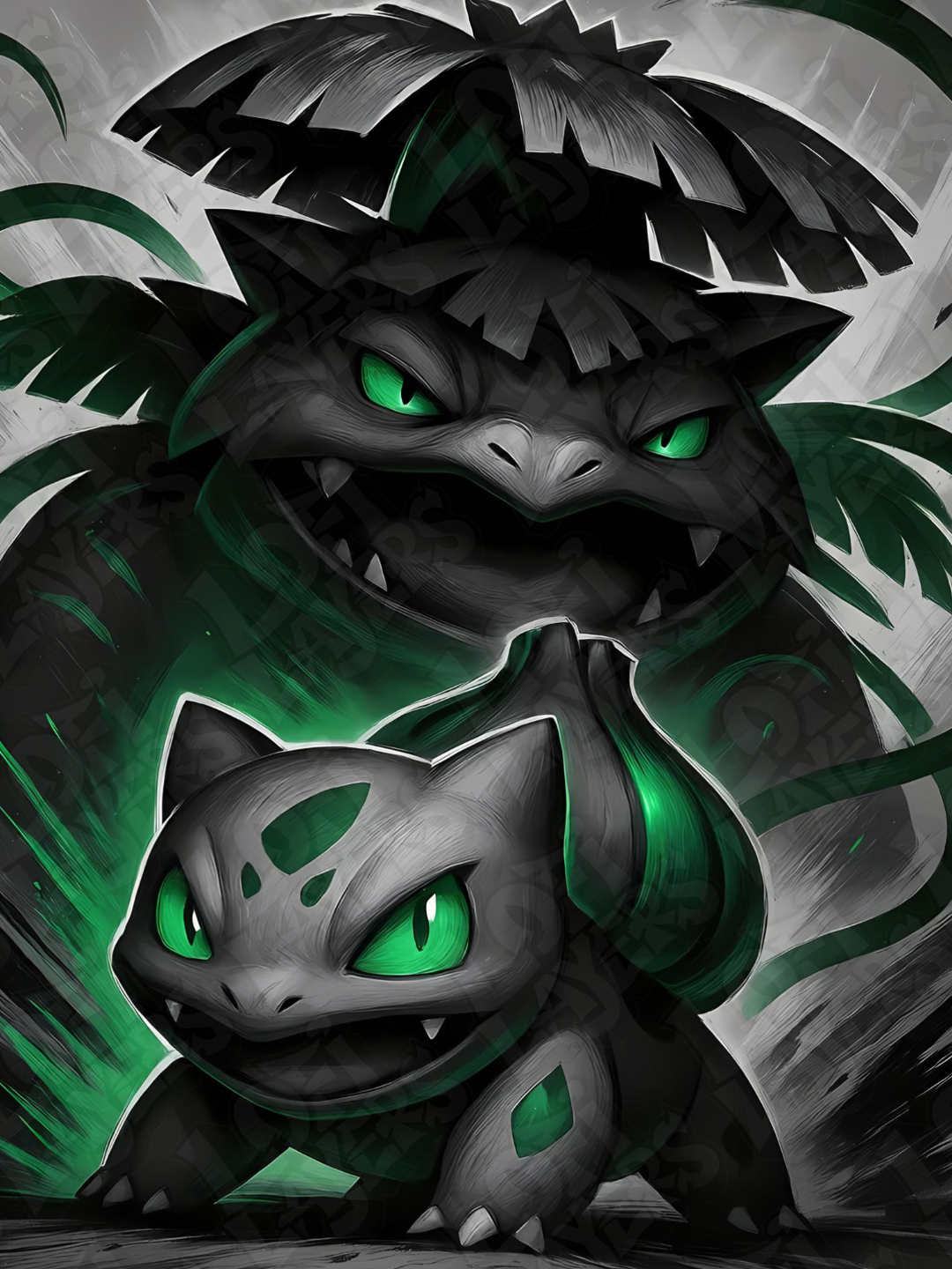 Bulbasaur & Venusaur Pokémon 3D Printed Hueforge Art