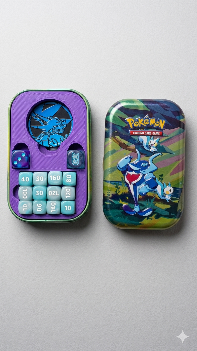 Pokemon Mini Tin Dice/Status Token Insert