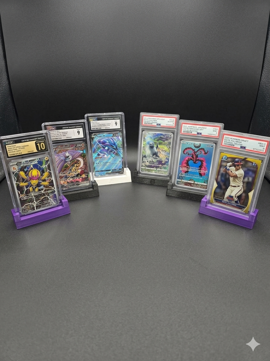 CGC Graded Slab Display Stand, With and Without Pokeball