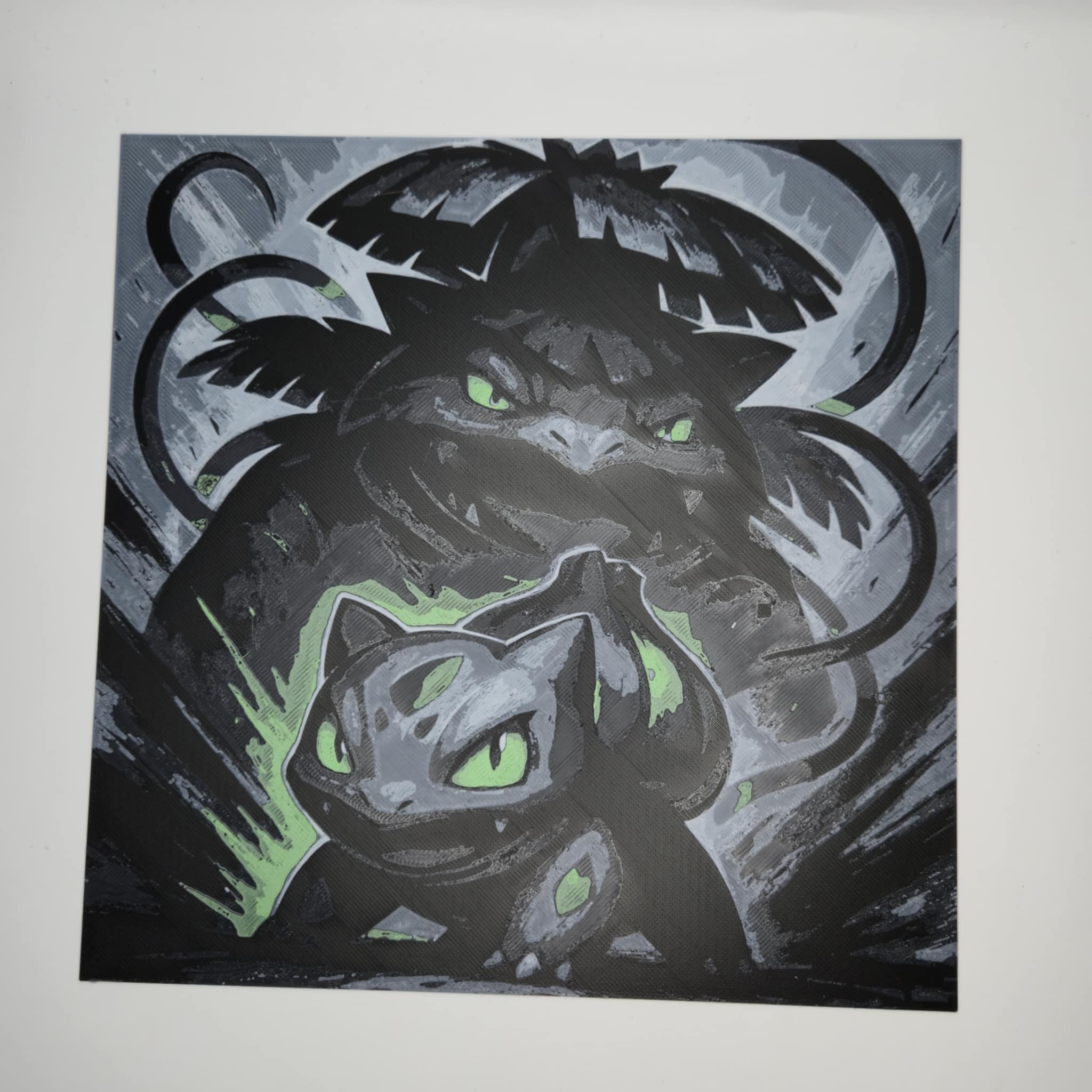 Bulbasaur & Venusaur Pokémon 3D Printed Hueforge Art